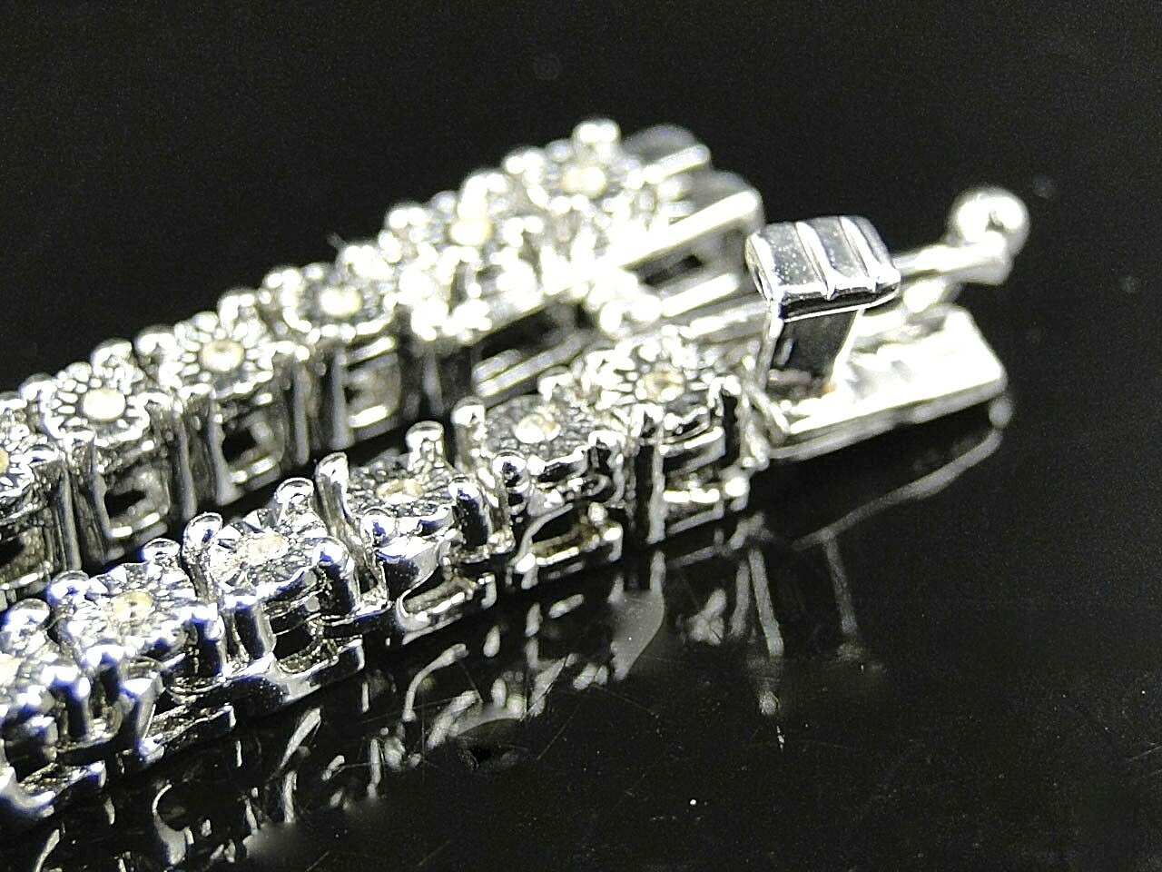 Men’s Necklace Sterling Silver with Natural Diamonds in Sterling Silver 34 In