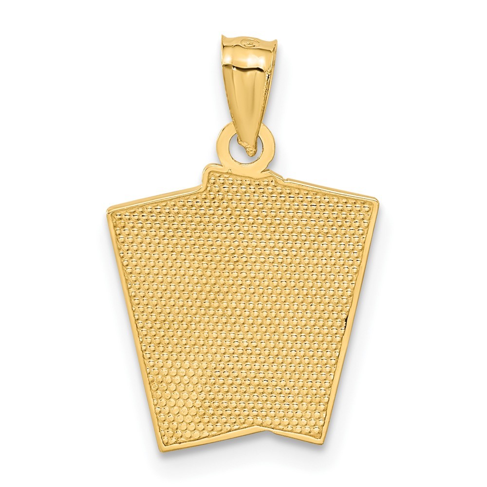 14k Yellow Gold All In! Ace Playing Cards Pendant