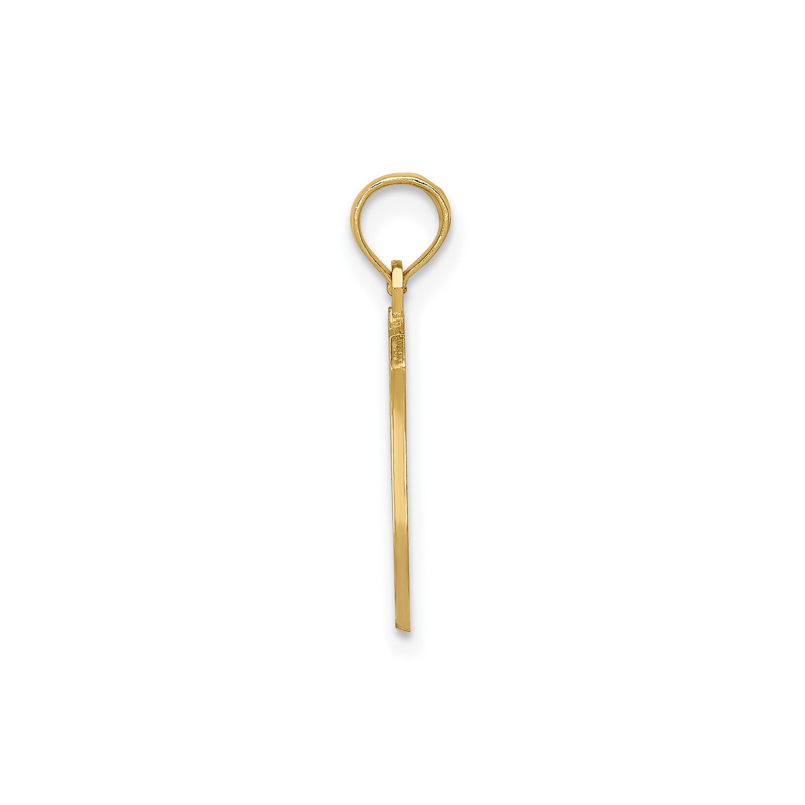 10k Yellow Gold Police Badge Pendant Shield Charm with Boy Girl Crest Symbol