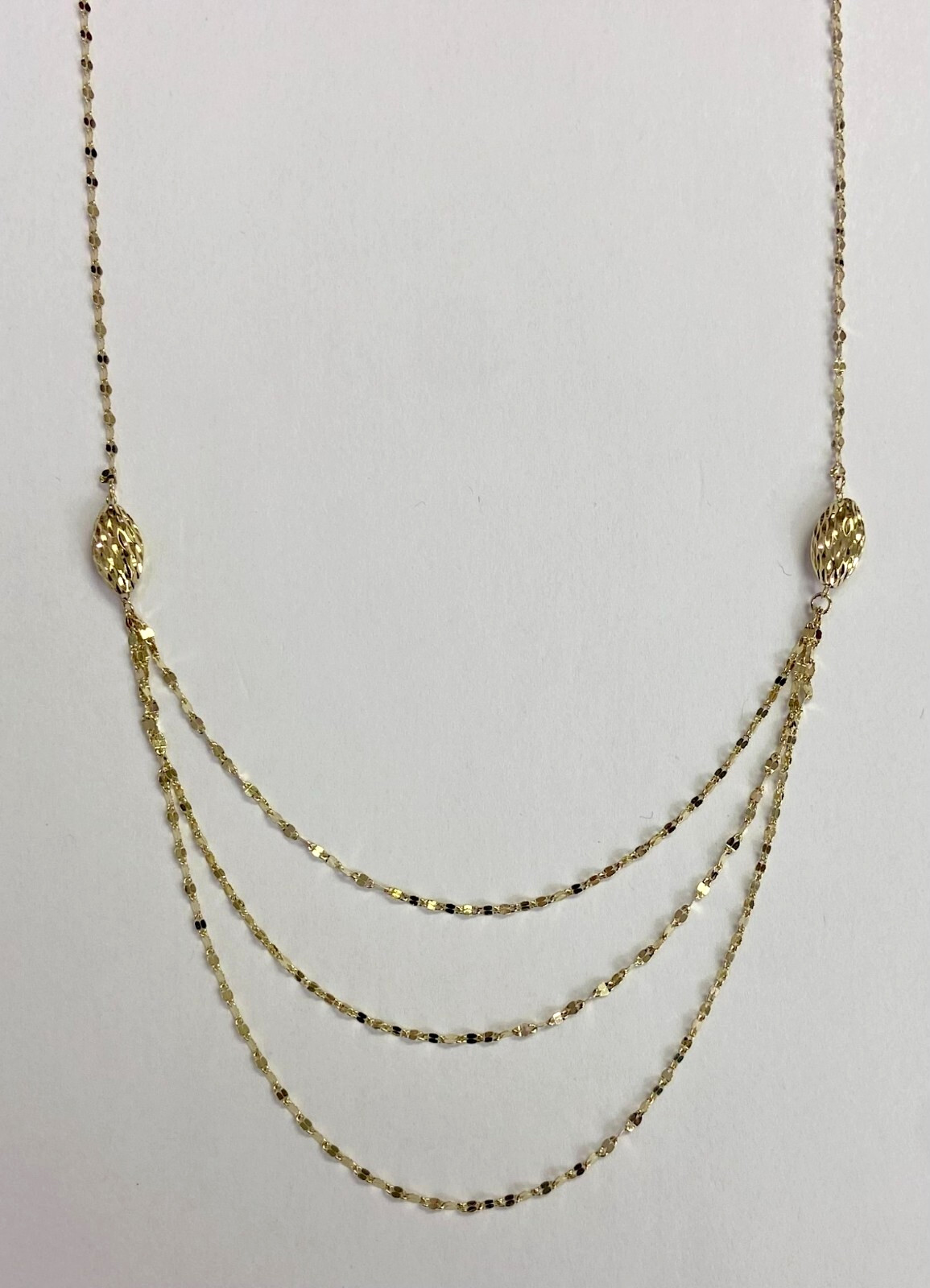 HSN Michael Anthony Solid 10K Yellow Gold Grand Mirror Chain 20″ Necklace