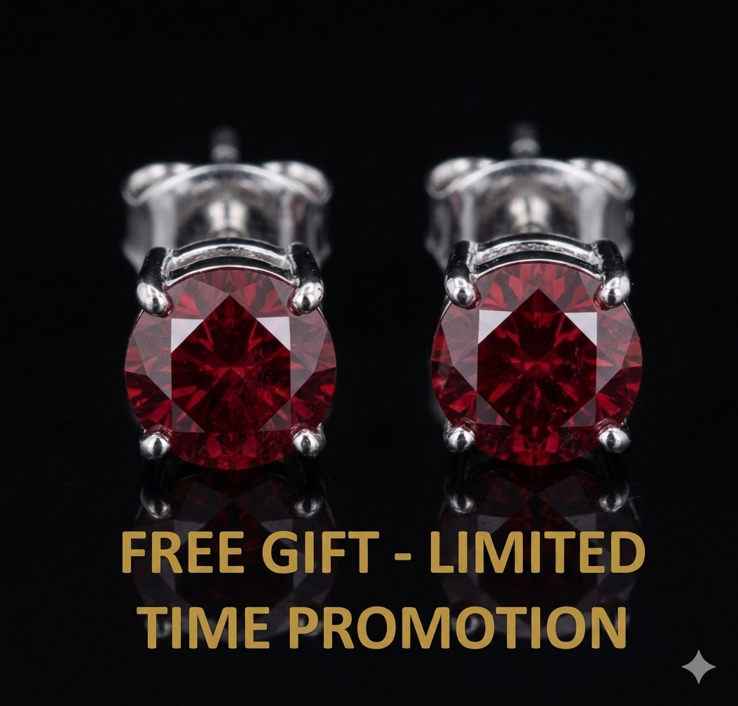 26.20 Ct Certified Red Diamond Pendant, Tariffs FREE & Matching Studs .