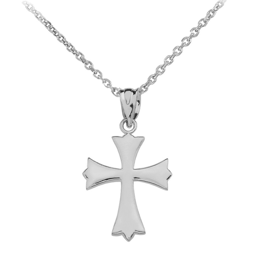 Gold Roman Catholic Pendant Necklace (Available in Yellow/Rose/White Gold)