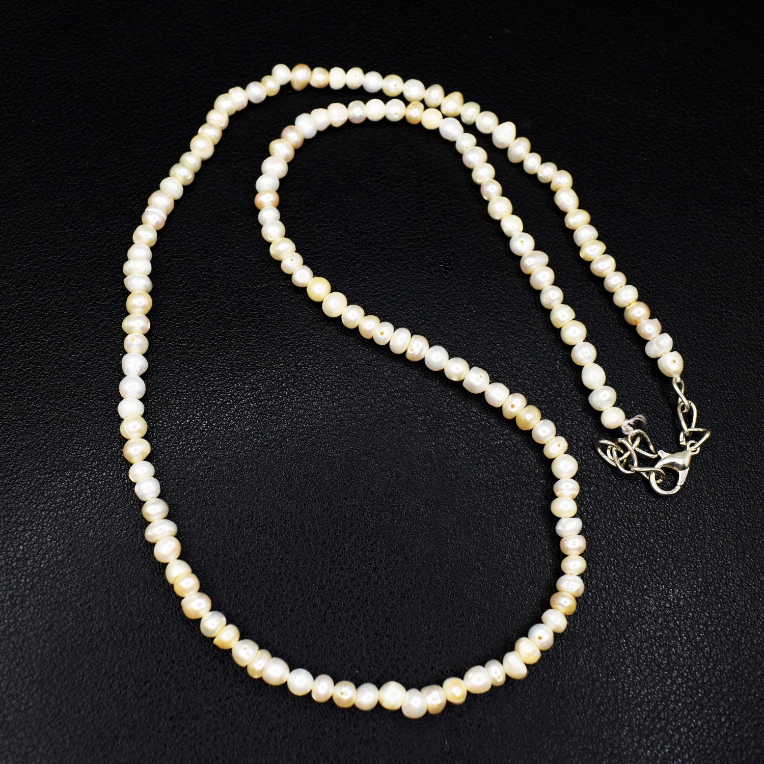 Wonderful Single Strand Fresh Water Pearl 73.00 Cts Beaded Necklace RK 19 AZ8