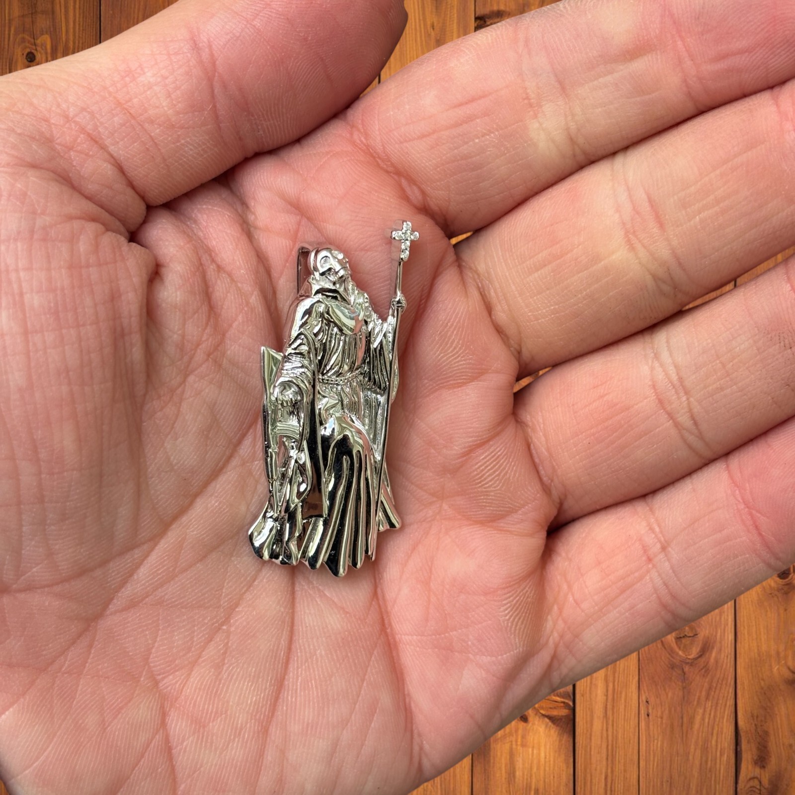 Grim Reaper Pendant – 925 Sterling Silver or 14k Gold Vermeil or Rose Vermeil
