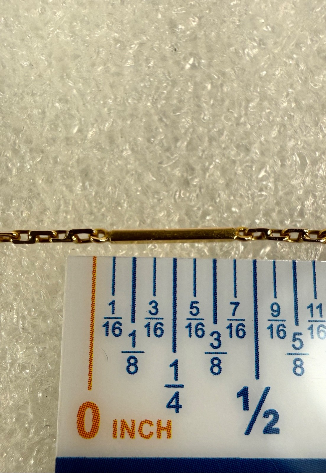 Antique 14k Yellow Gold Bar Link Necklace Chain 25″