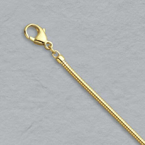 Designer Inspired Genuine 18K Gold Filled Italian Snake Chain Necklace 16″~ 38″