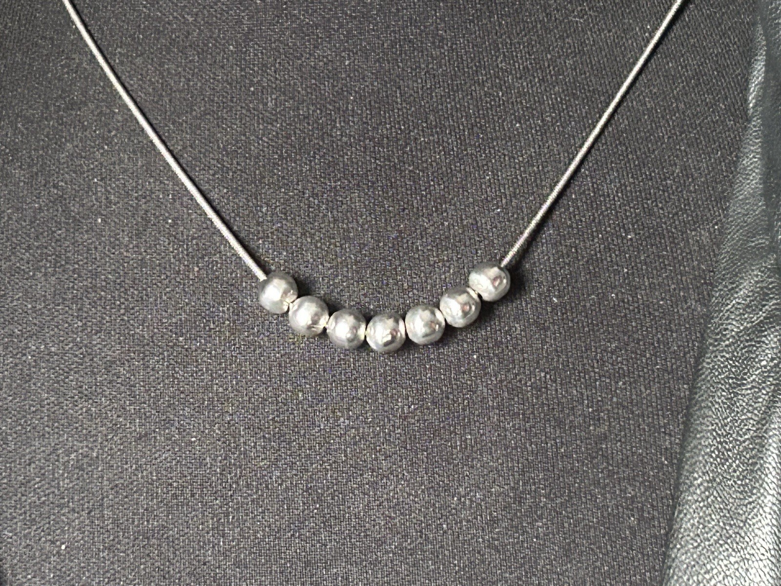 Vintage Sterling Silver Ball Bead 18” Necklace. Italy (7.63g) Full HM.