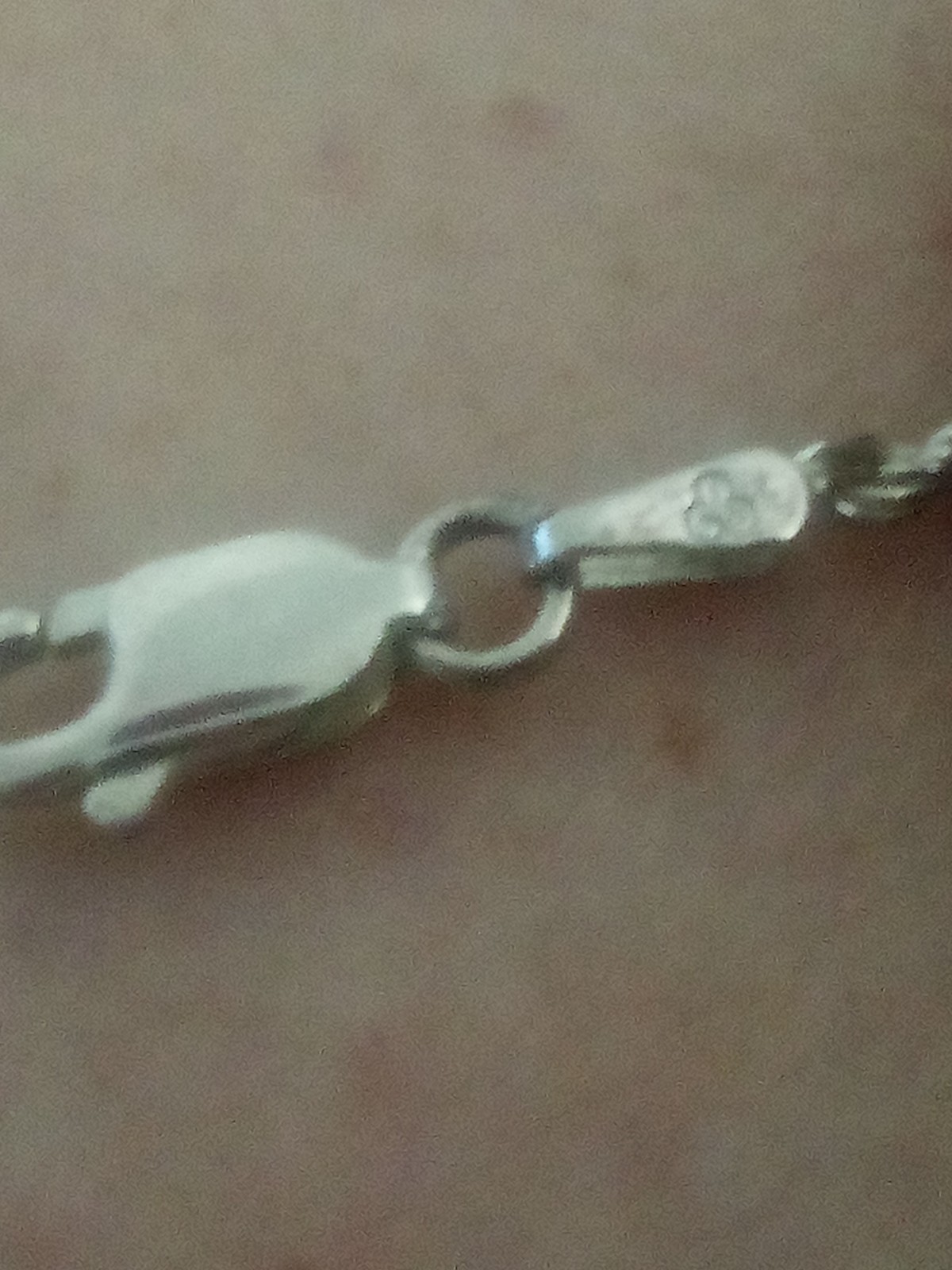 Sleek vintage Italy 925 sterling silver 18 in rope chain unknown hallmark 5.71 g