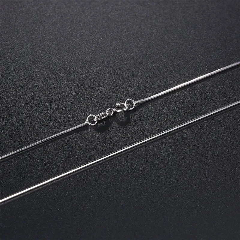 Share Men&Women’s 925 Sterling Silver Tarnish-Free Italian Snake Chain Necklace
