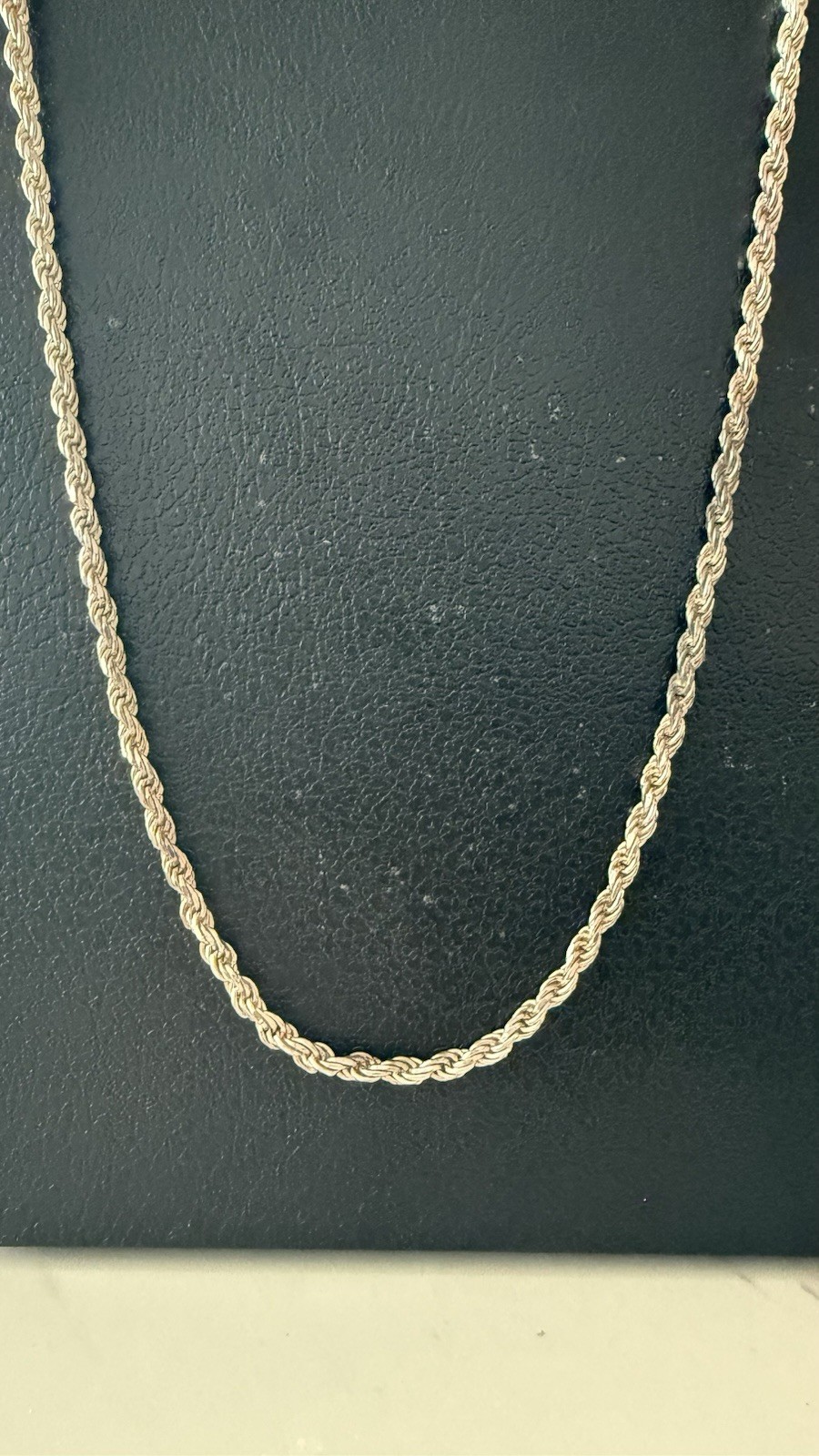 Milor Italy Solid 925 Sterling Silver Rope Chain Necklace 30” Long 56.6 Grams
