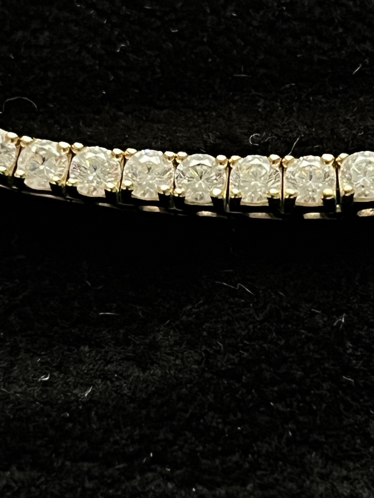 Dorsey Kate Riviere Necklace 17″ Tennis Necklace – 18k Gold Vermeil Setting