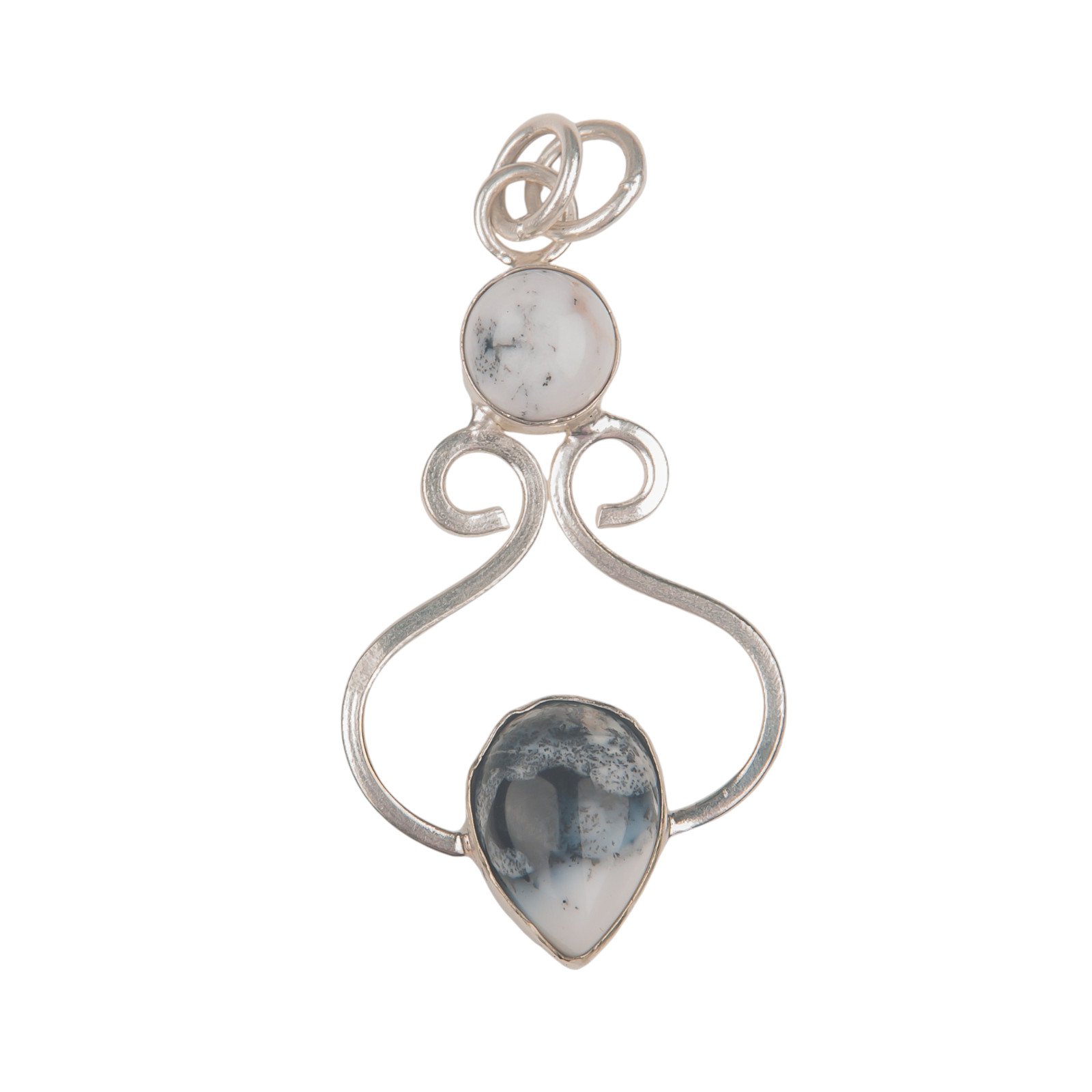 Dendritic Opal Gemstone 925 Sterling Silver Pretty Pendent1.60″ Gift For Wedding