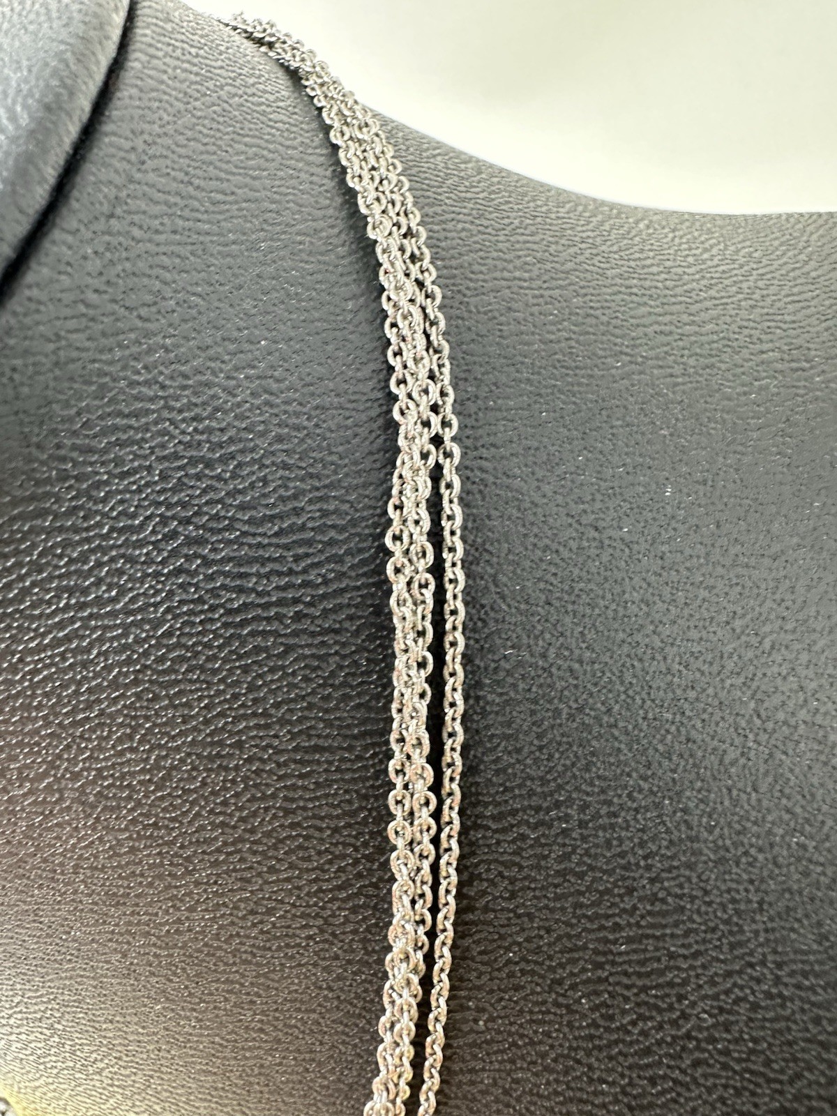 Sterling Silver Ross Simons 5 Heart Pendant Marcasite CZ Choker Necklace 18g 15”