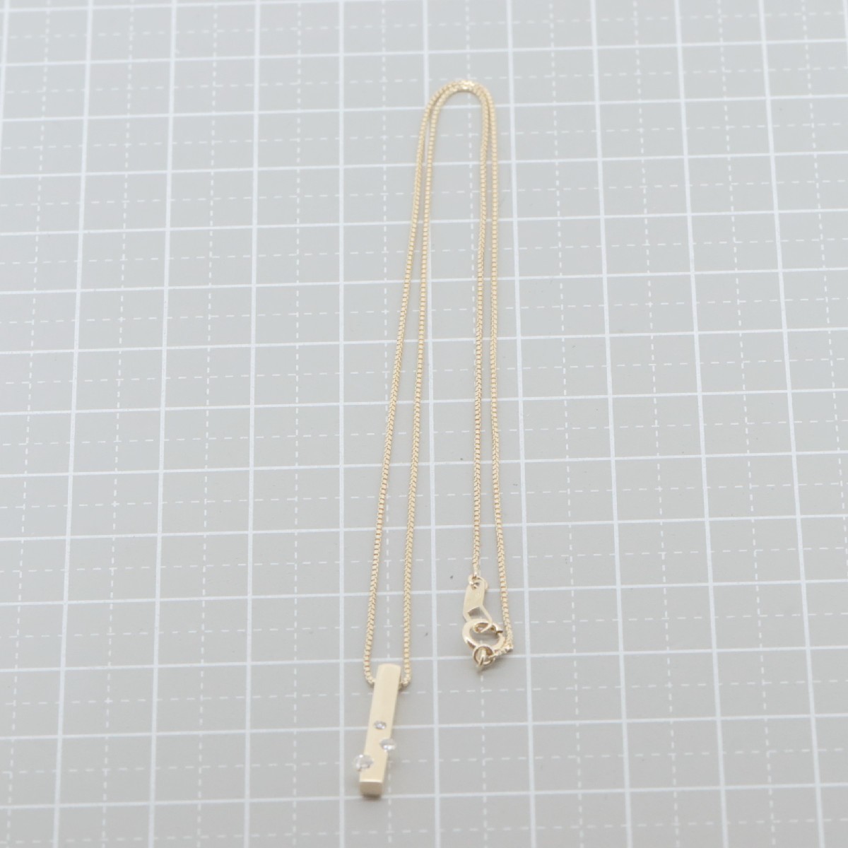 Star Jewelry Diamond Necklace 0.09ct 18K Yellow Gold