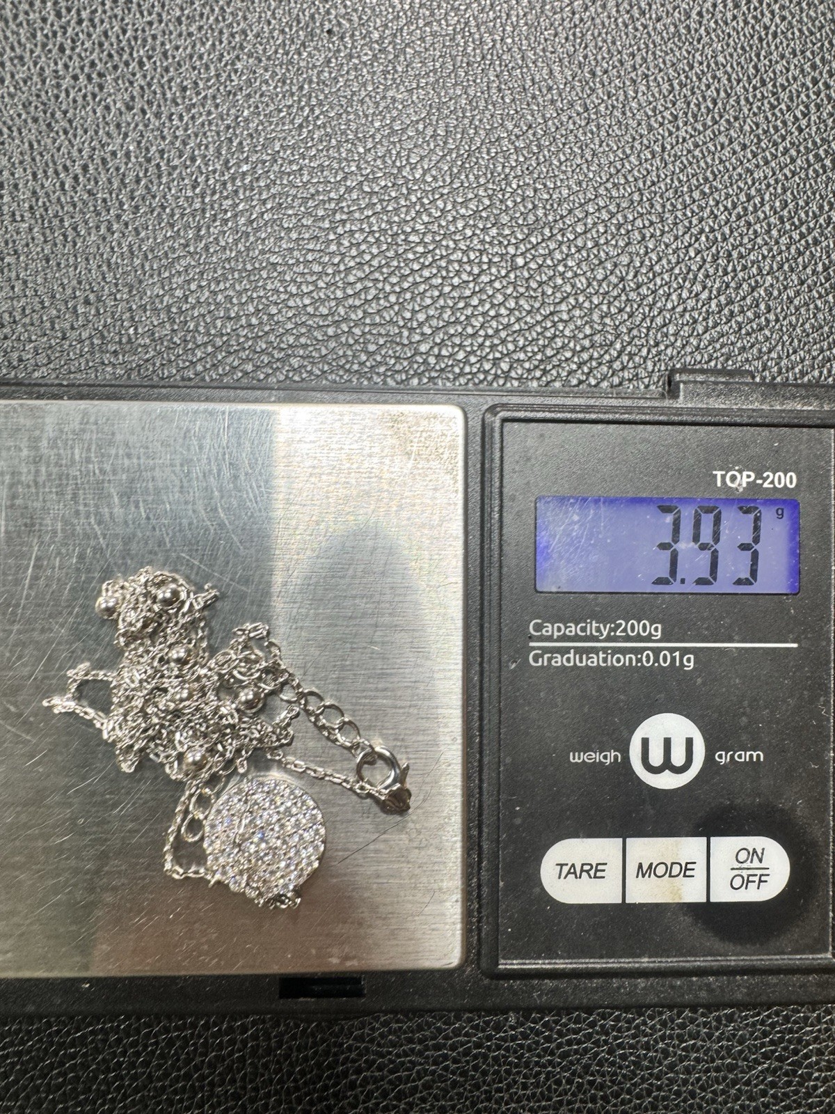3.9g Sterling Silver 925 CZ Layered Necklace 16”-18” Jewelry lot S