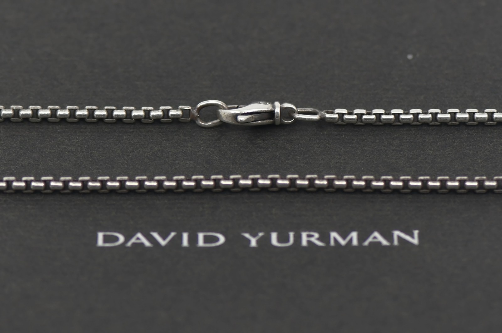 David Yurman Box Chain Sterling Silver Necklace