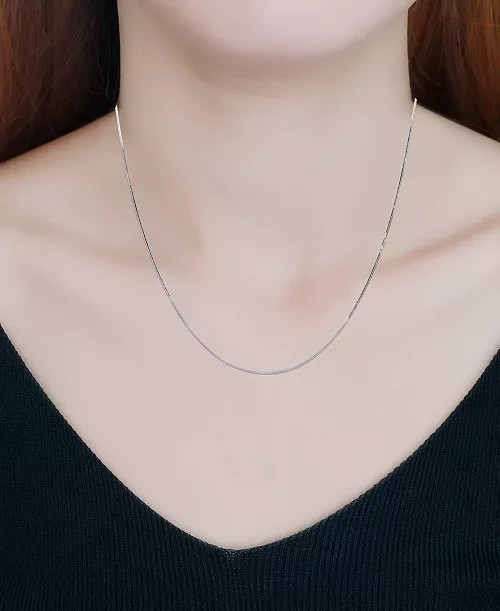 Giani Bernini Sterling Silver Square Snake Necklace 20″ NWT Gift Box