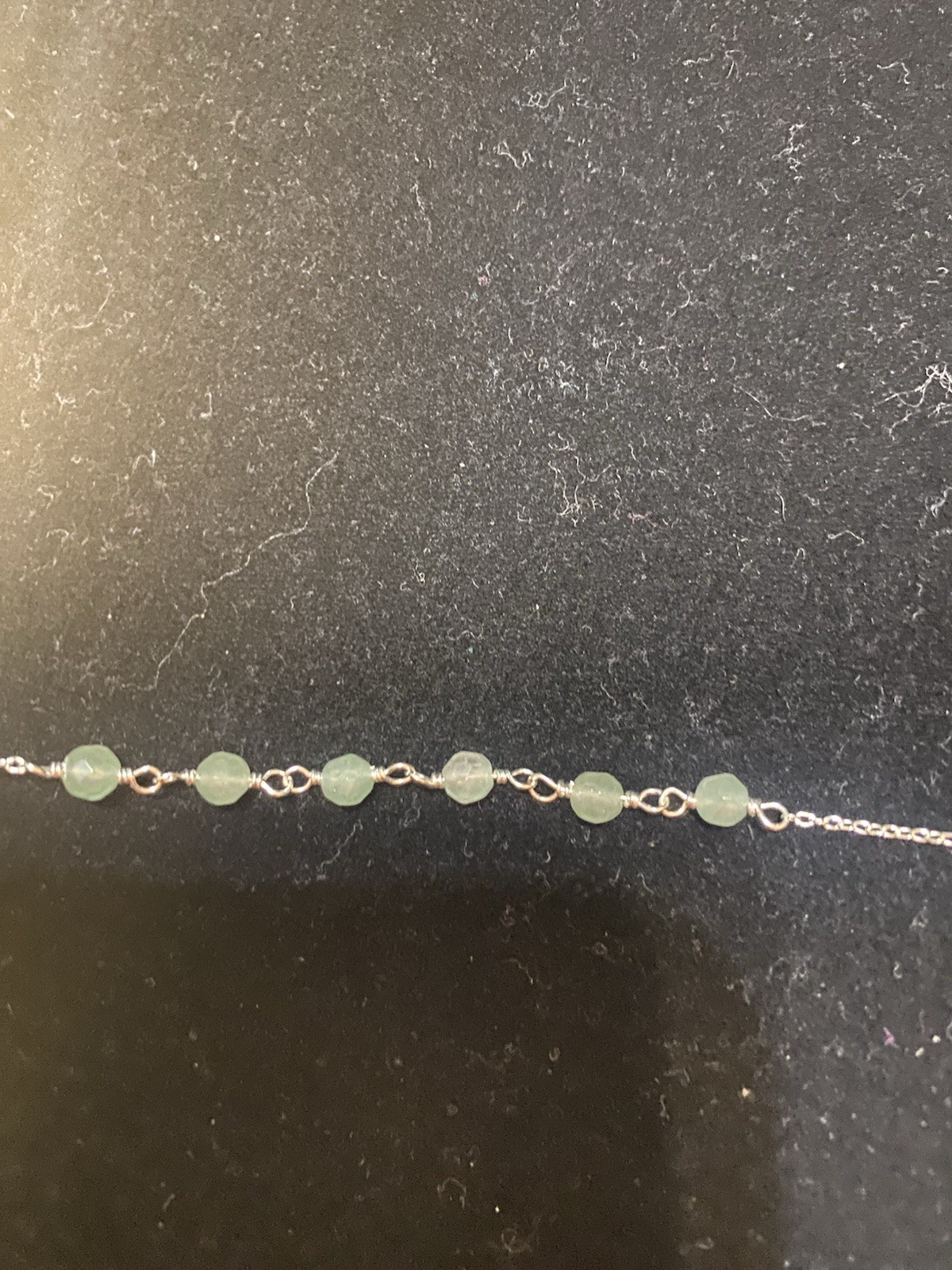 18″ 925 Sterling Silver Necklace With Amazonite Beads