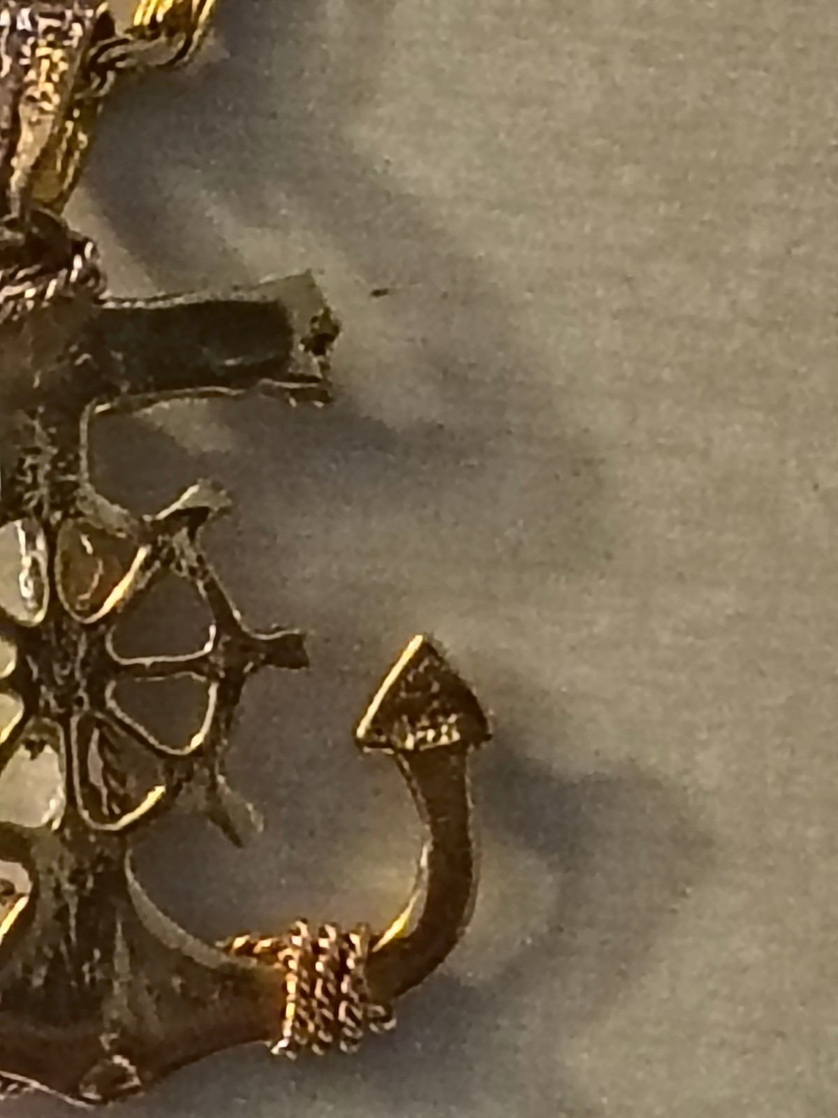 14k Yellow Gold COMBO Jesus Cross Anchor Mariners Pendant & 14k bar link chain