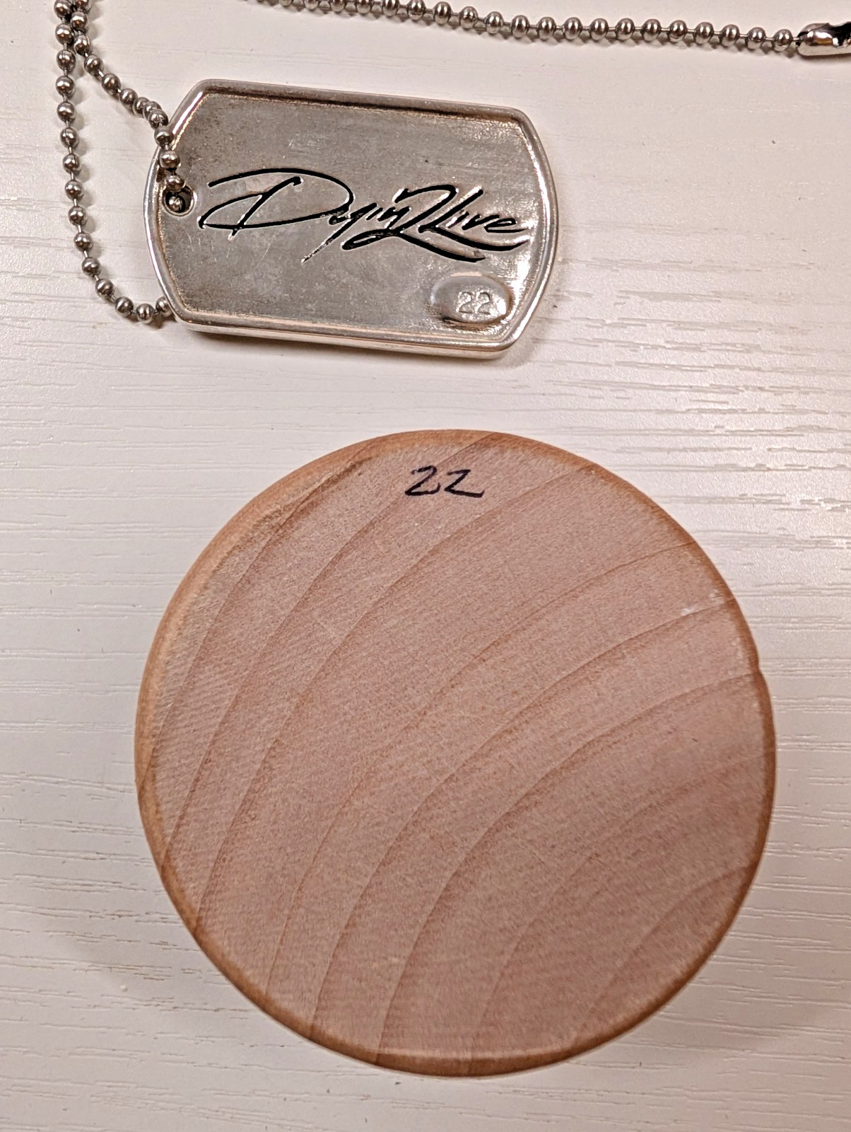 Speakeasy Original Fxck Cancer .935 Silver Heavy 1oz Dog Tag Pendant 22/25