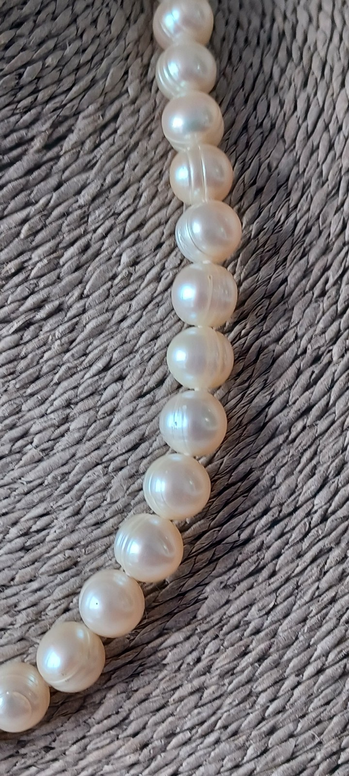 Pearl Collar Necklace Sterling Silver 925 Clasp Freshwater Pearls Signed