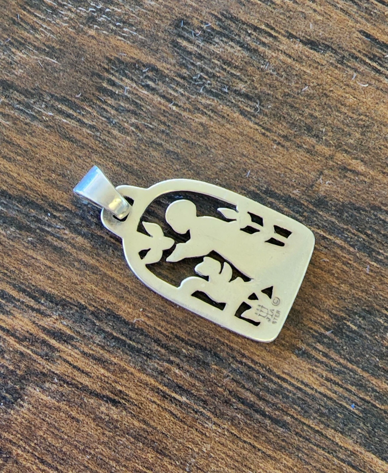 Retired James Avery Sterling Silver St. Francis Loves The Animals Pendant