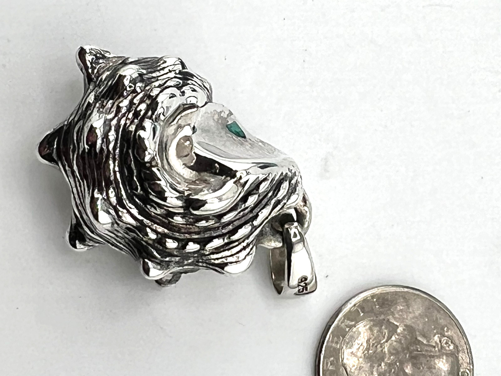 Conch shell pendant 925 Sterling silver Electroform design