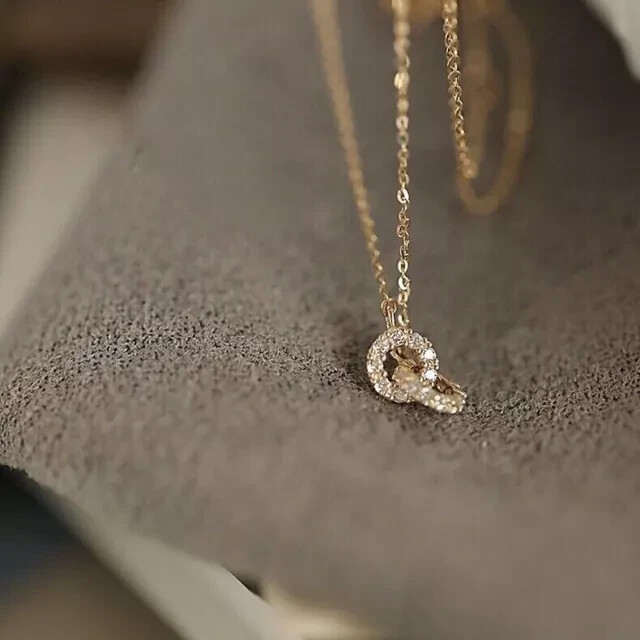 2Ct Round Cut Lab Created Diamond For Women Gift Pendant 14k Yellow Gold Plated