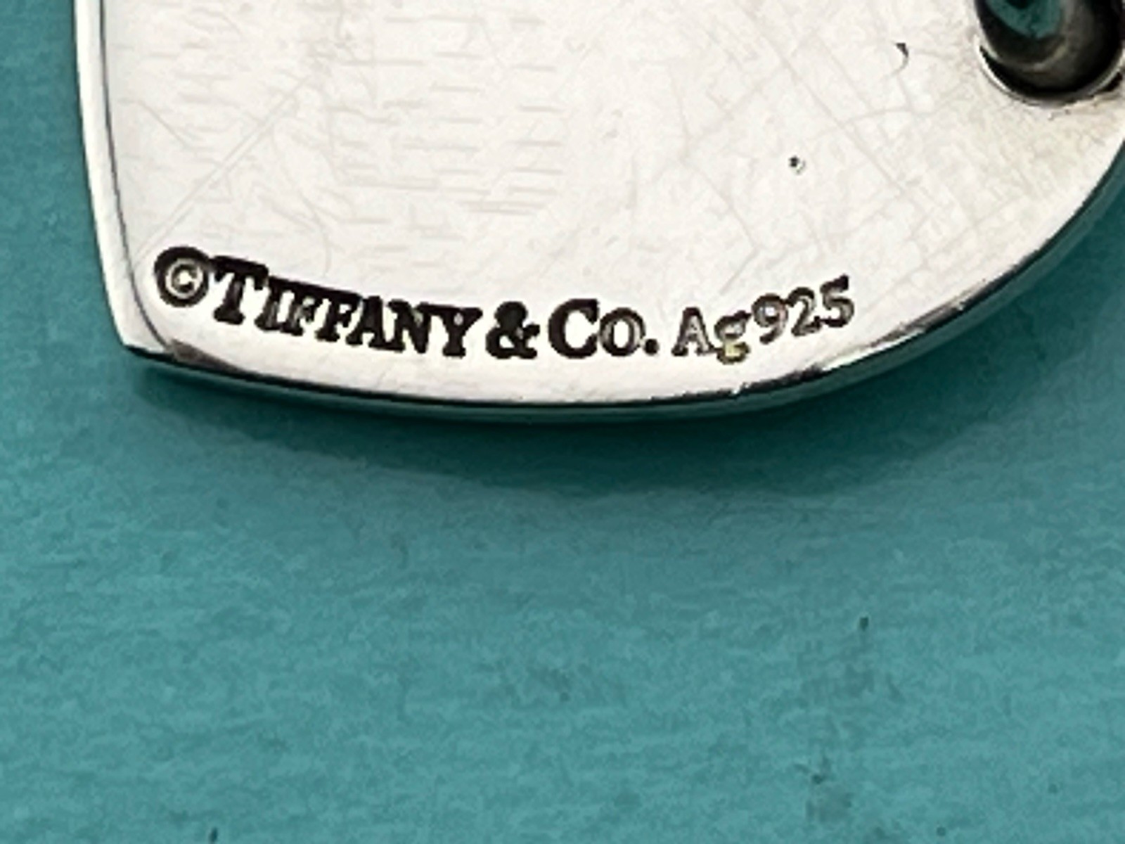 Tiffany & Co. Sterling Silver “Return To Tiffany” Heart Tag Choker Necklace 15”