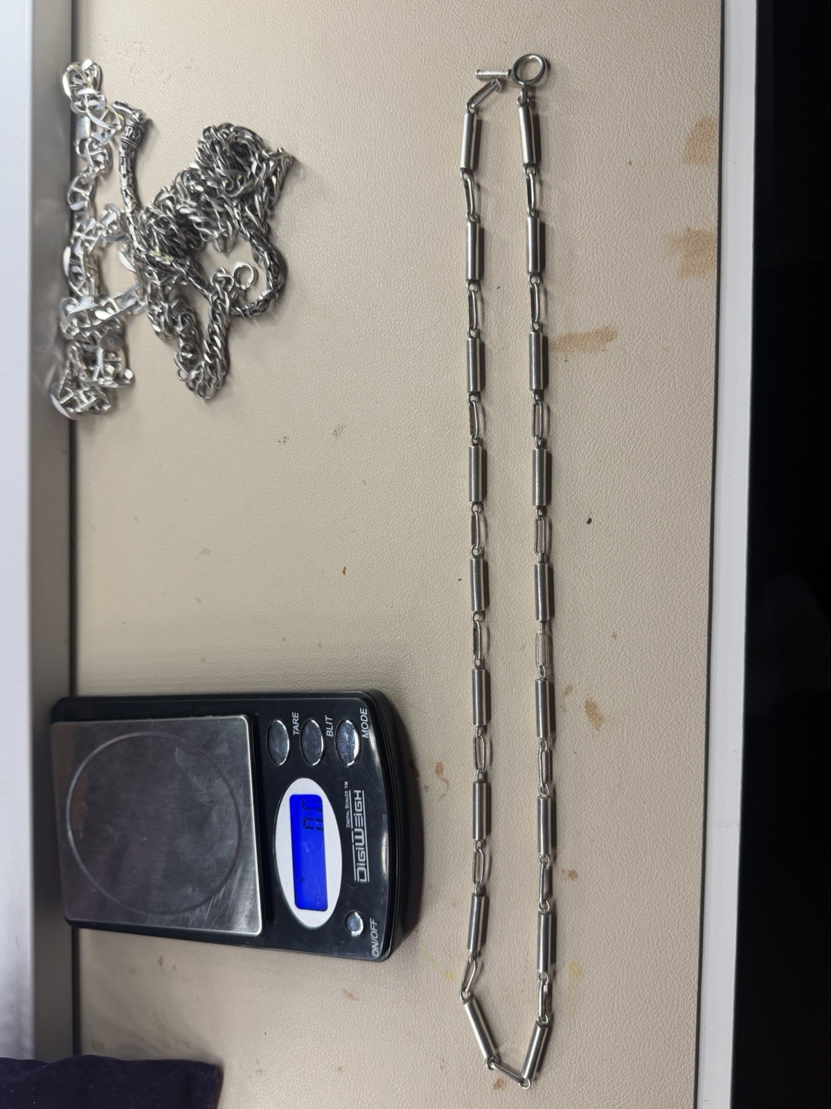 Vintage Solid .925 Sterling Link Chain Necklace 49g