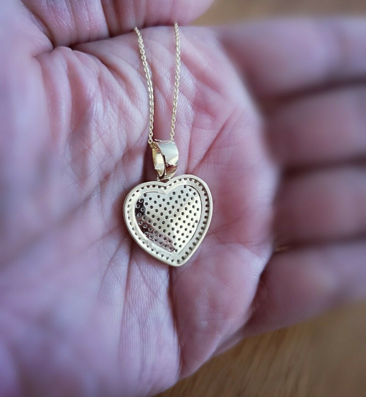 1.00 Ct Women’s Lab Created Diamond Pendant Necklace 14K Gold Plated