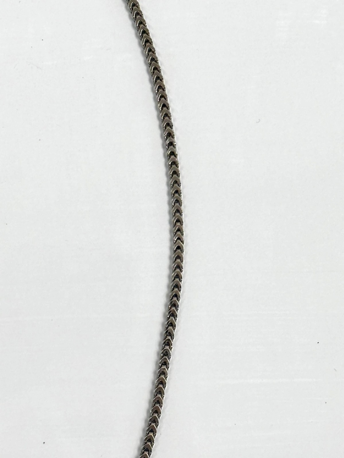 Sterling Silver Franco Chain Necklace | 20 Inch 925 Silver | 2.5mm Slim Franco C