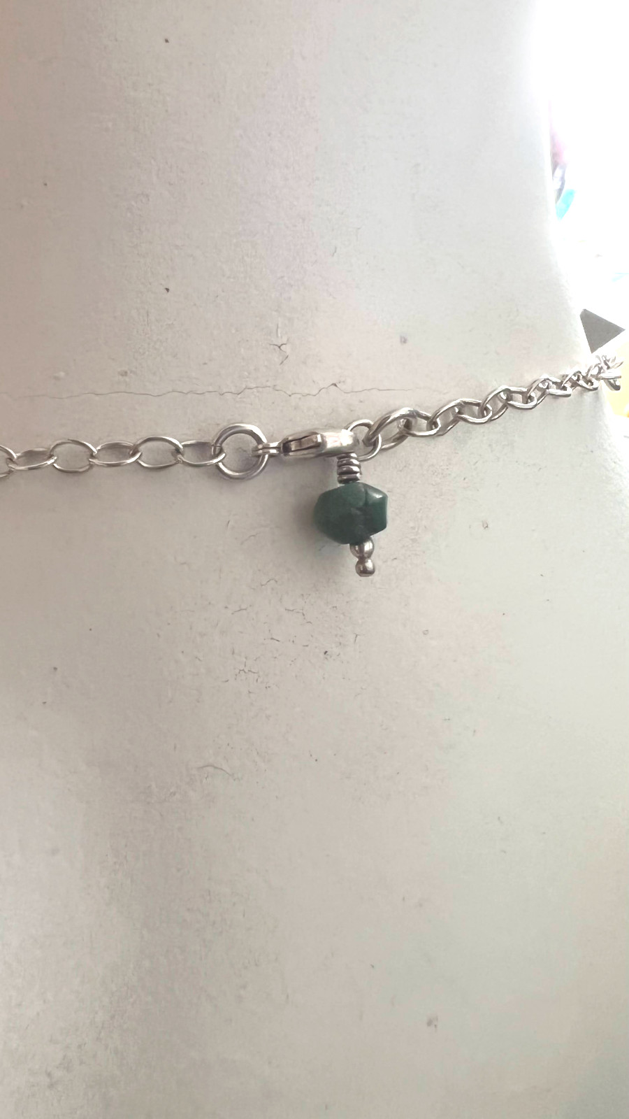 Sterling Silver Small Washer Ring Necklace – 0.75″ in Ring on chain – 18″
