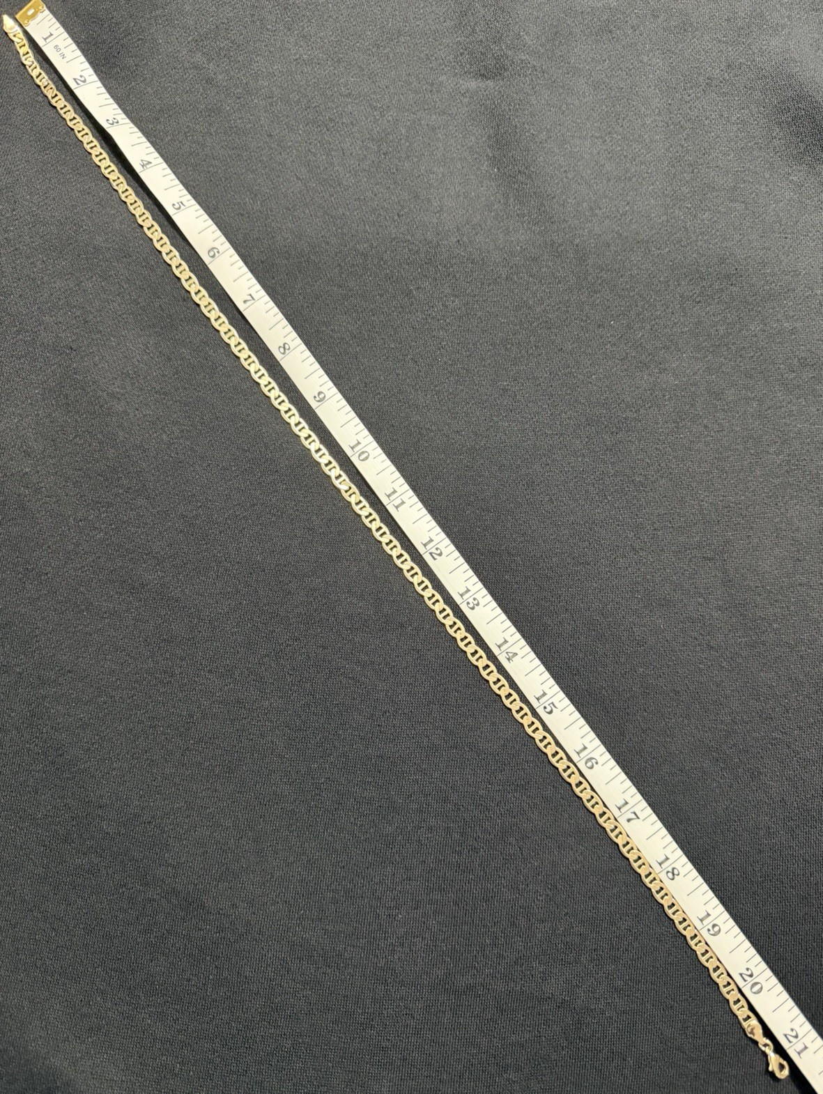 18k Gold Filled Mariner Link Necklace (Solid) 21″ 6mm New
