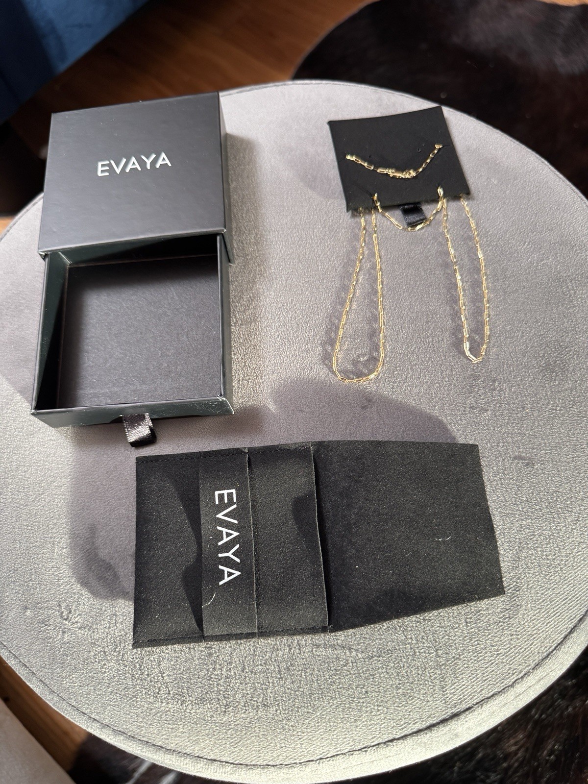 EVAYA 14K Gold Paperclip Chain Necklace for Women & Men (2mm Width, 24″ Length)