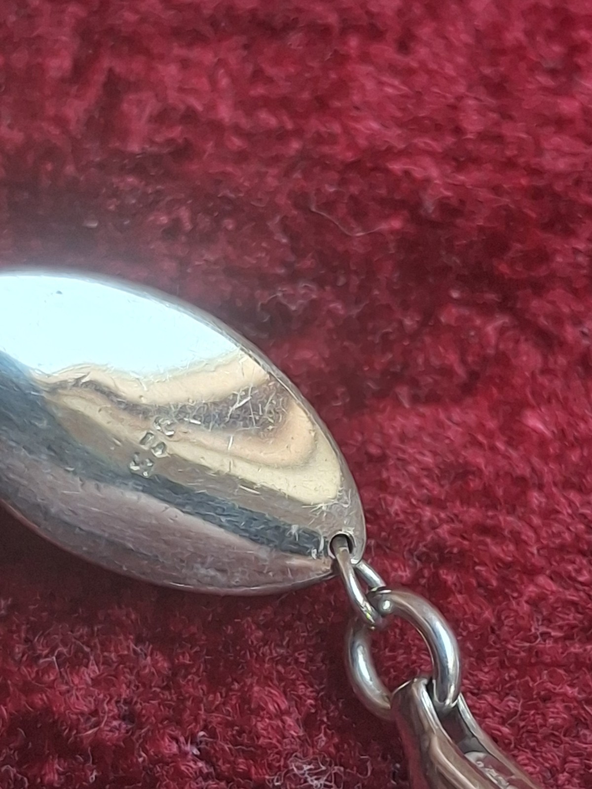 REDUCED! Pretty Vintage Hallmarked Sterling Silver Oval Link Necklace 24.5g