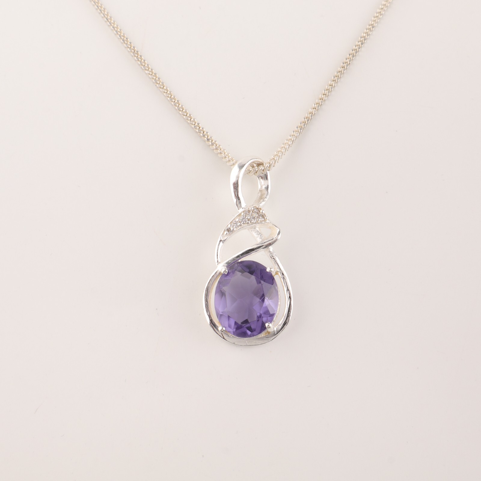 Iolite Gemstone 925 Sterling Silver Boho Jewelry Zircon Partywear Pendant1.22″