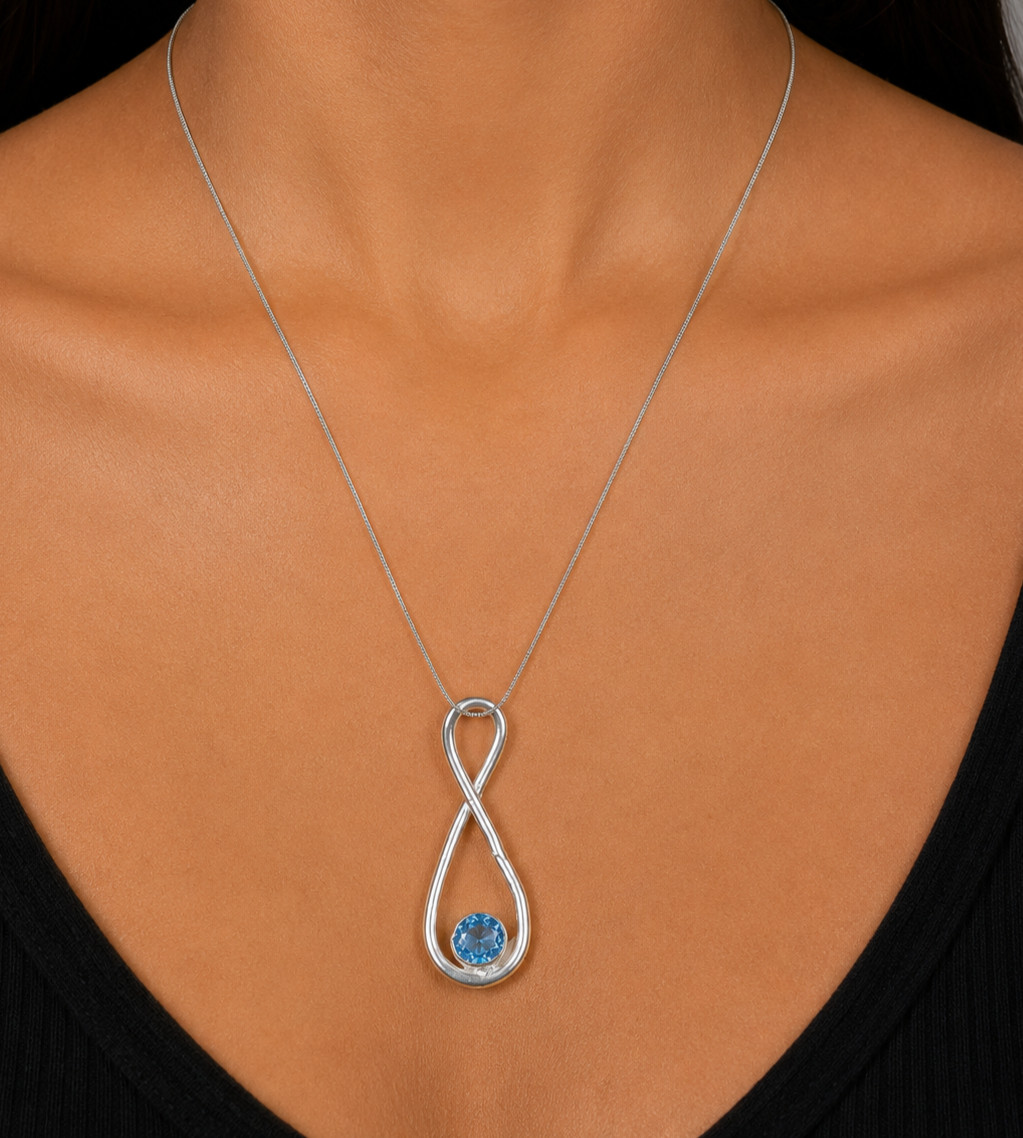 Tanzanite Gemstone Jewelry 925 Silver Handmade Boho Pendant 1.66″ Birthday Gifts