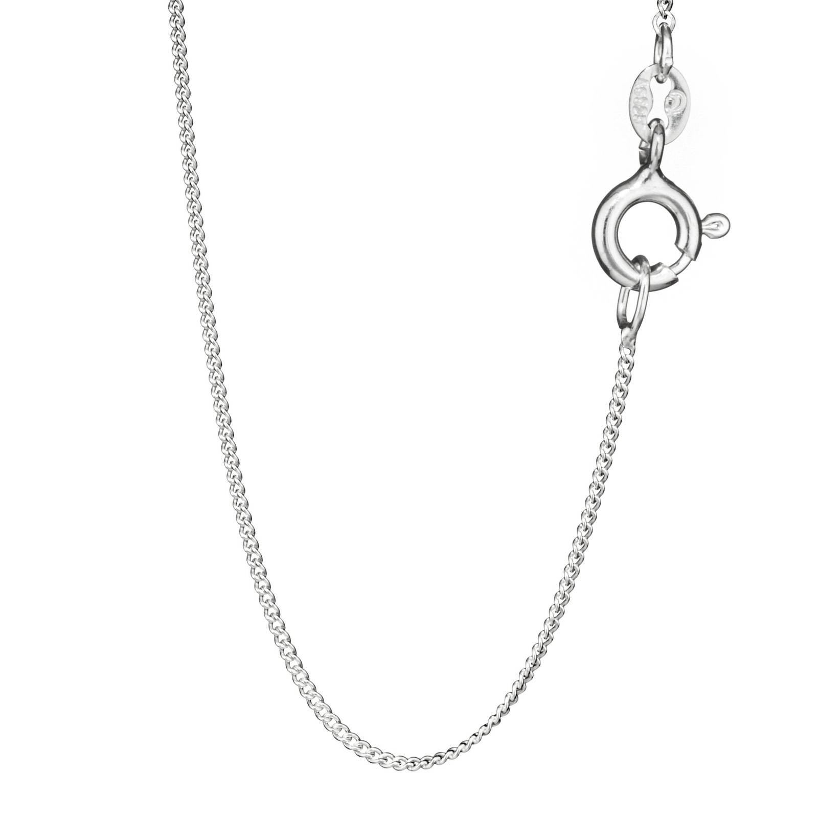 Necklace 70cm thin curb chain 925 silver necklace 0.8mm wide silver chain