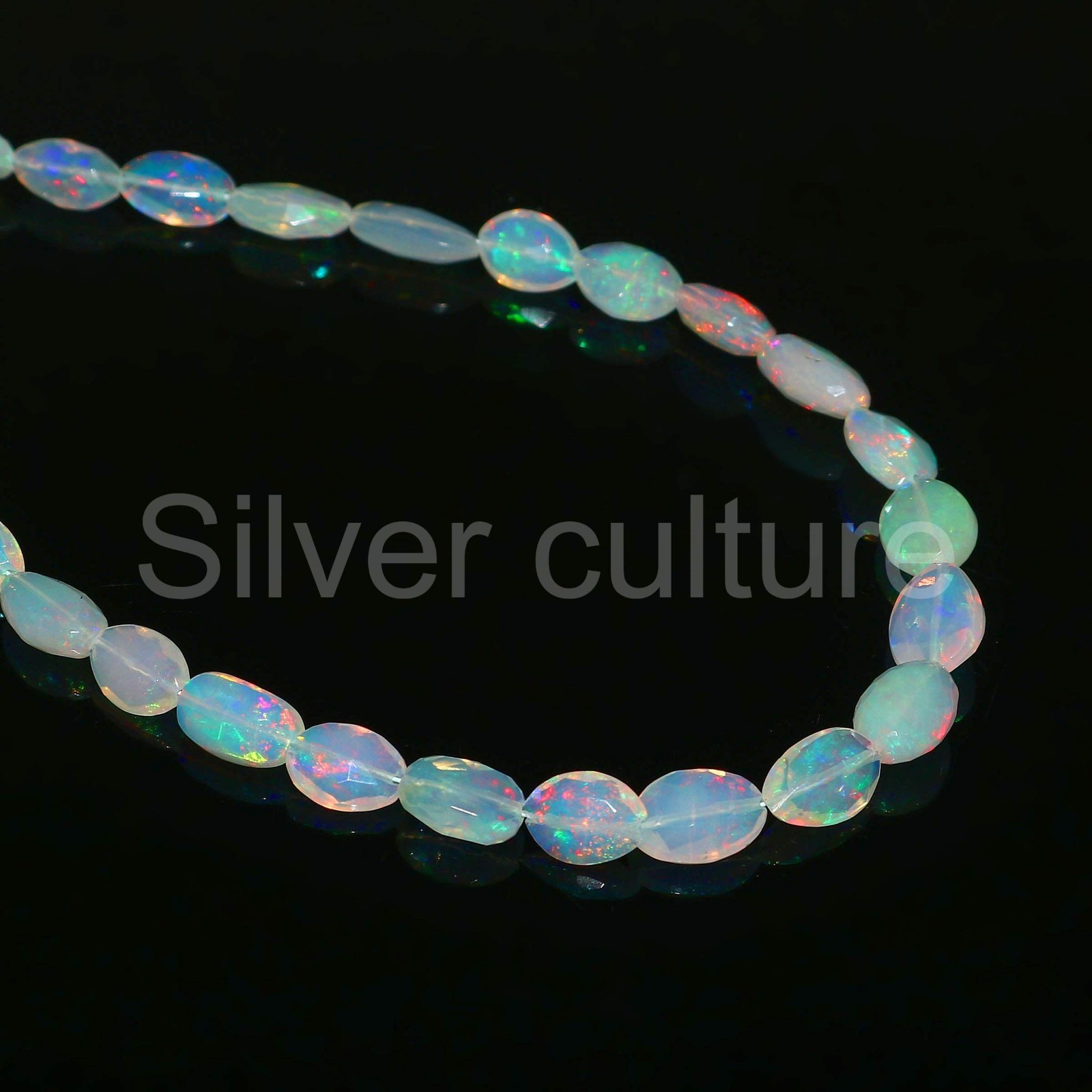 100% Nature Opal Beads White Opal Beads Weddingnecklace Gift For Friend 607