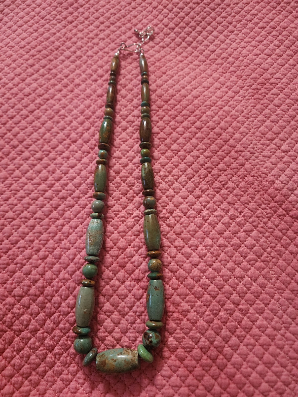 Jay King DTR Necklace Turquoise Barrel Bead