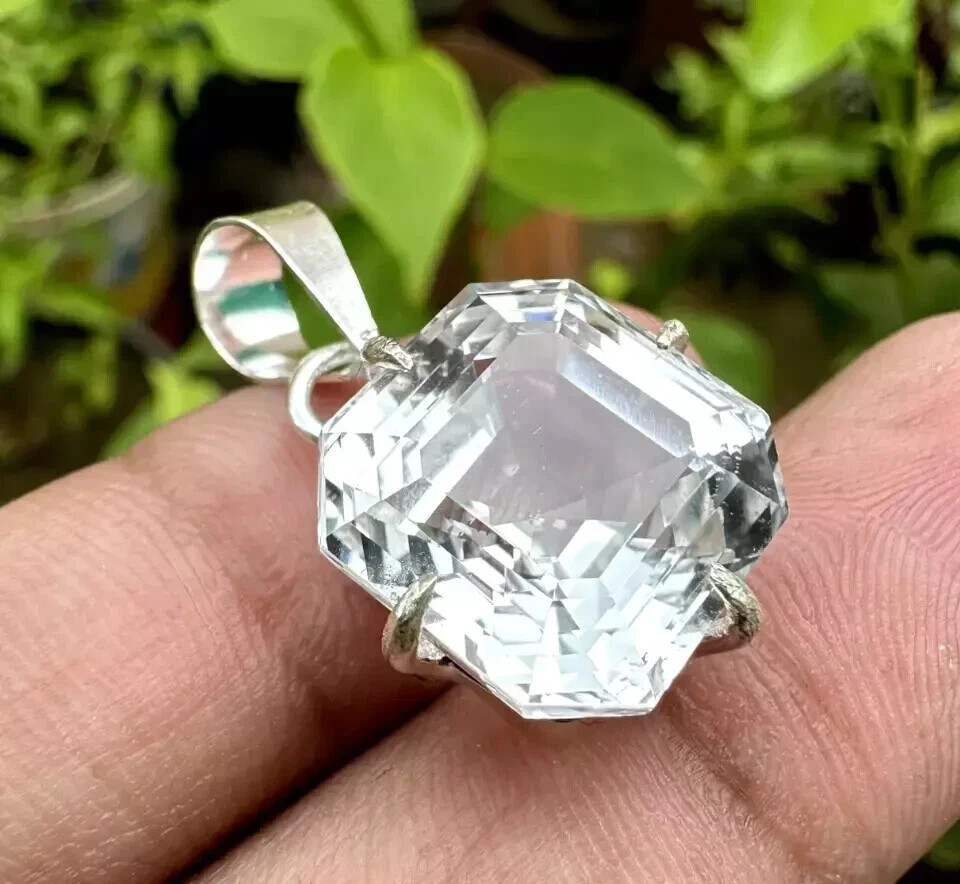 Natural Ceylon White Sapphire 20 Ct Asscher Cut AGL Certified Loose Gemstone