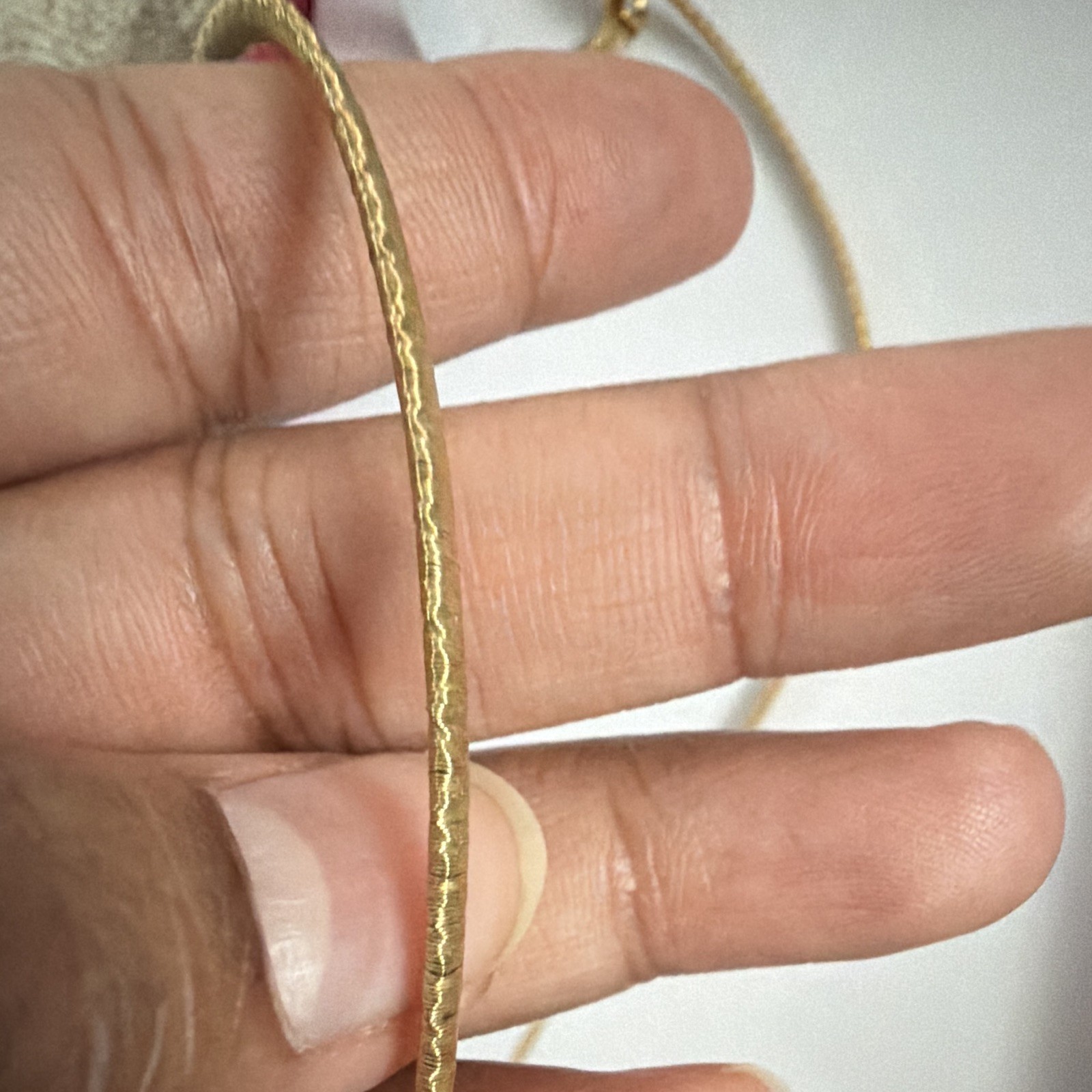 925 silver Yellow Gold plated Snake Chain Necklace with Lobster Clasp 10.41g
