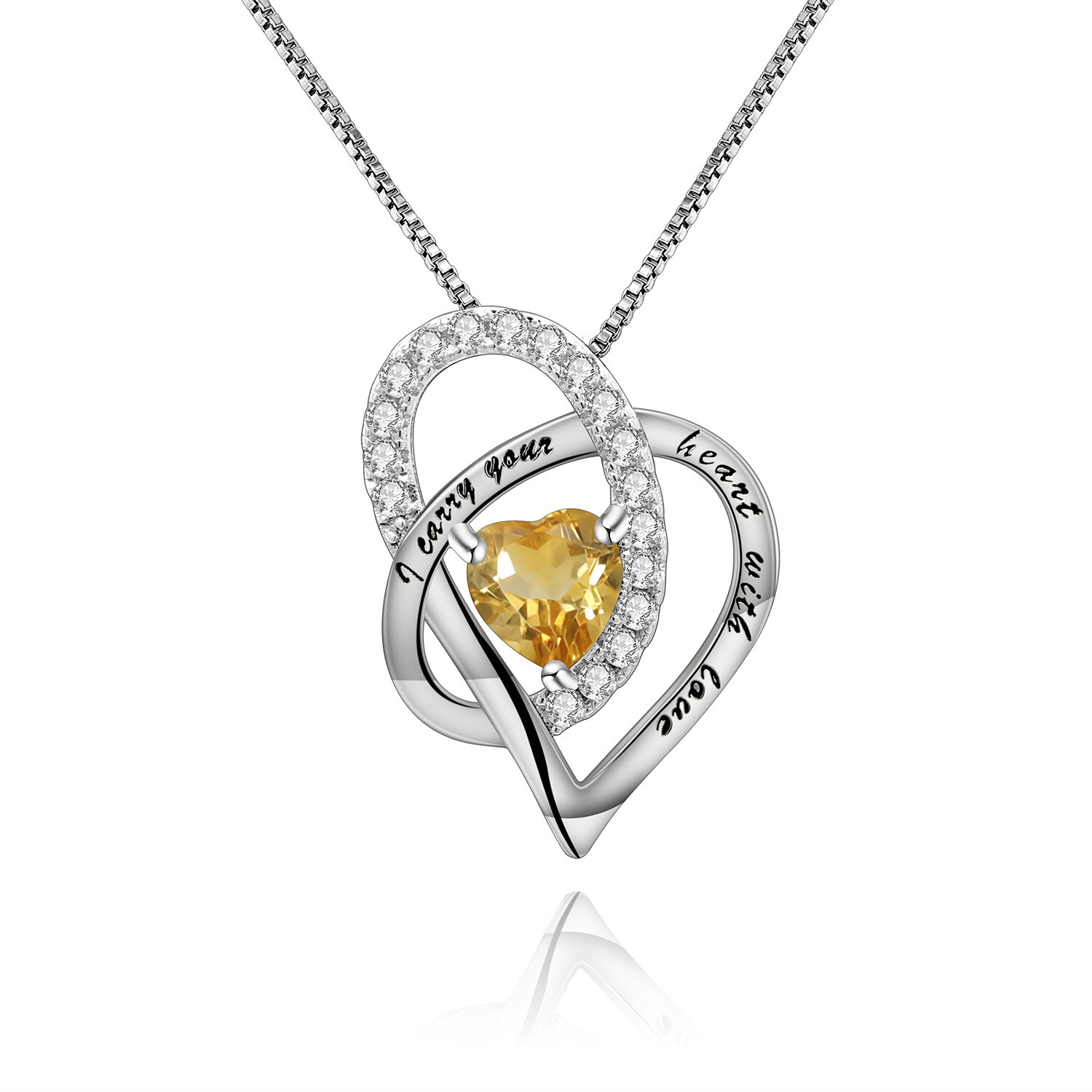 Birthstone Necklace for Mom Women Sterling Sliver 925 Mothers June May December