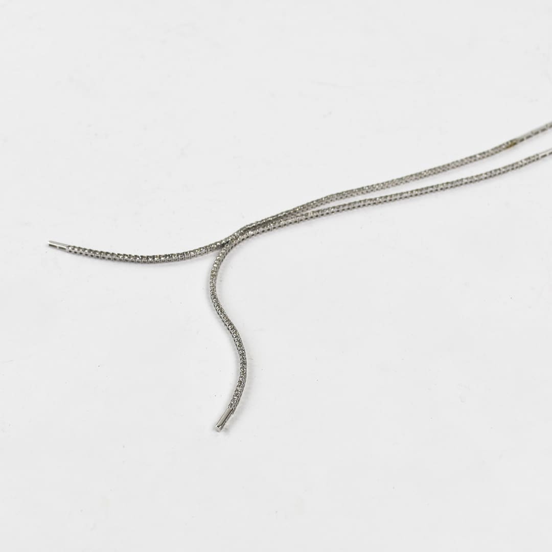14K White Gold Diamond Necklace 3.00ct