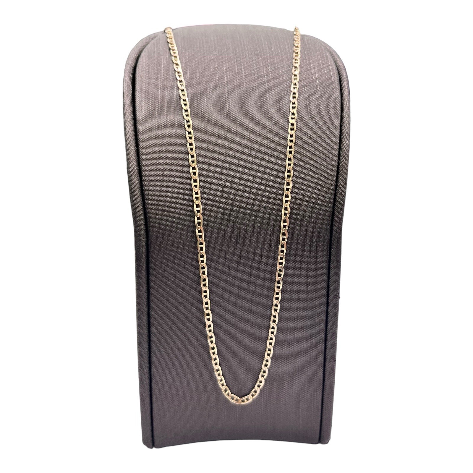 9ct 9K Yellow Gold Fine Anchor Mariner Chain Necklace 3.43 Grams 52cm. Brand New