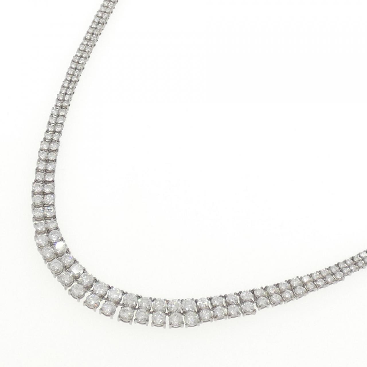 Authentic PT850 Diamond Necklace 10.01CT #246-000-448-4172