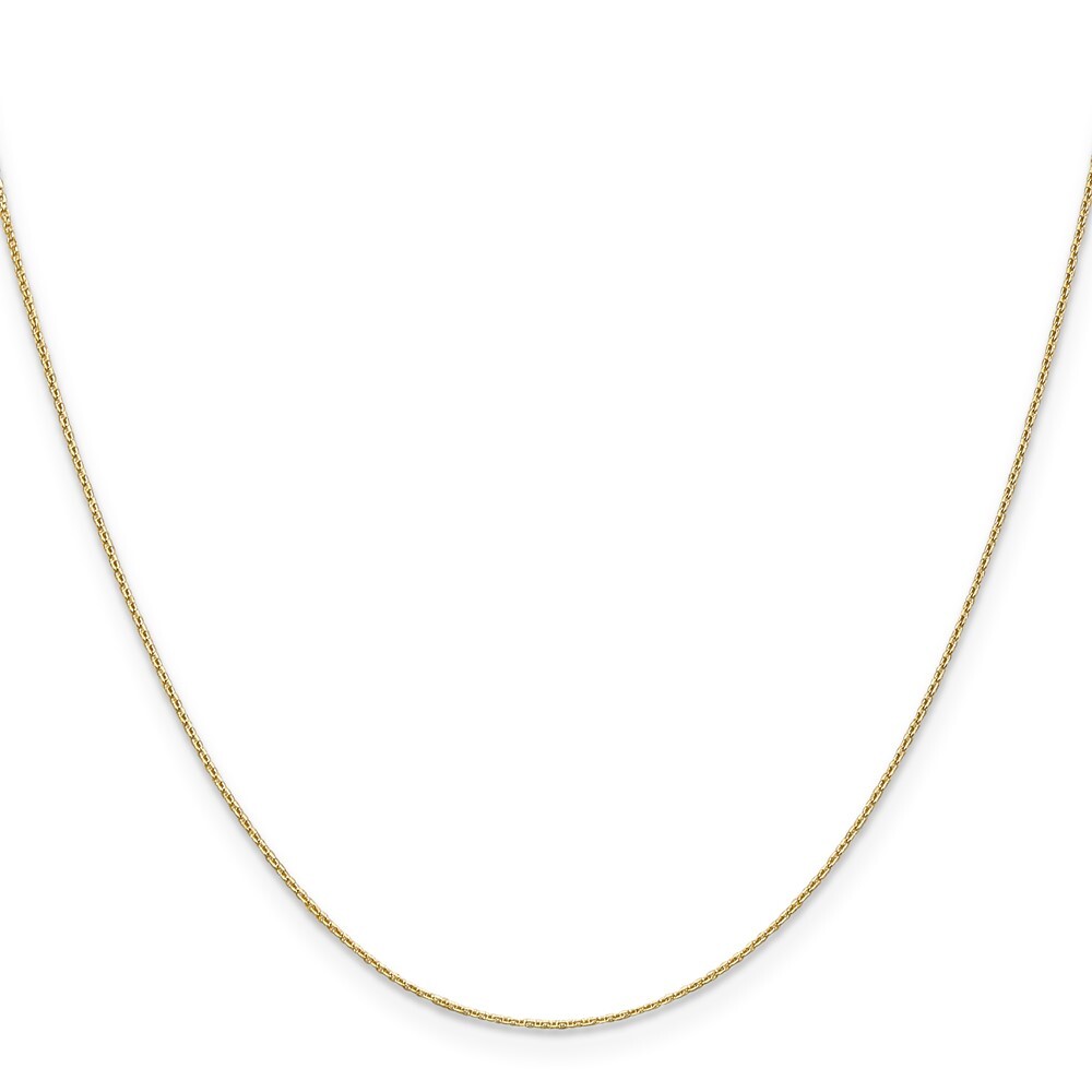 14k Yellow Gold 0.65mm Cable Chain Necklace 20″ with Lobster Clasp 1.2g