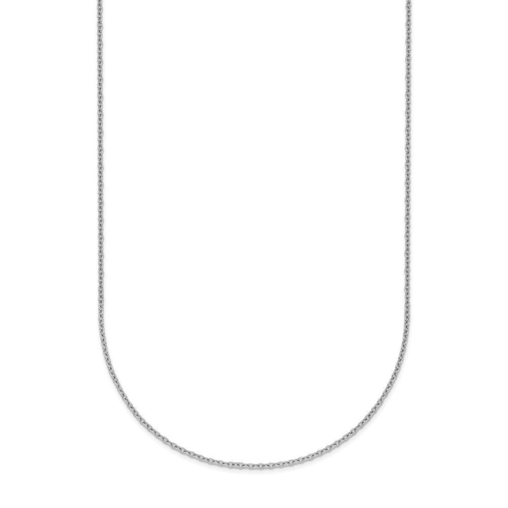 Platinum Solid 1.1mm Cable 16 inch Chain Necklace 2.19gram Gift for Mother