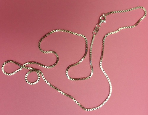 Box Chain Necklace — Sterling Silver — 1.5mm* — 30 inch* – Made in Italy [BN]